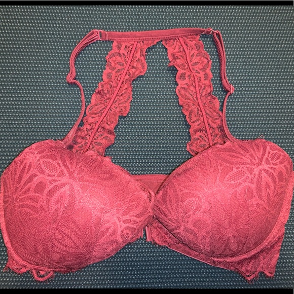 PINK Victoria's Secret Other - Maroon Lace Razorback Bra